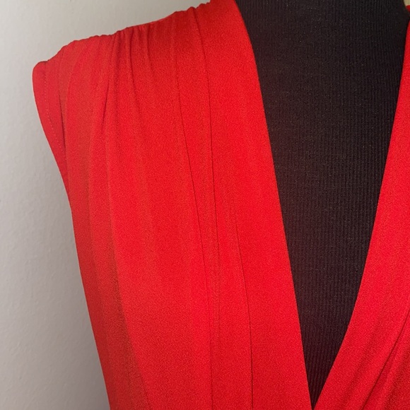 Zara Deep V Draped Front Bodysuit Blouse Top Size S - Picture 6 of 10